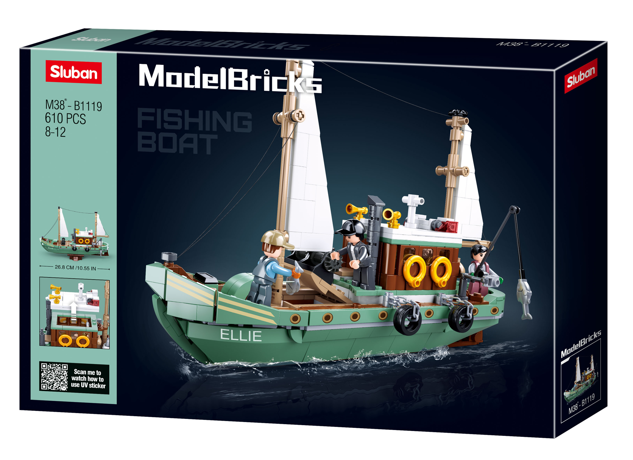 ModelBricks | Set de Constructie Barca de Pescuit